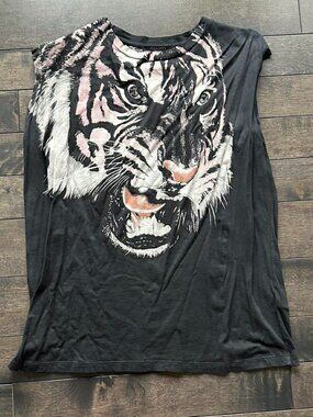 All Saints Turan Brooke Tiger Tee